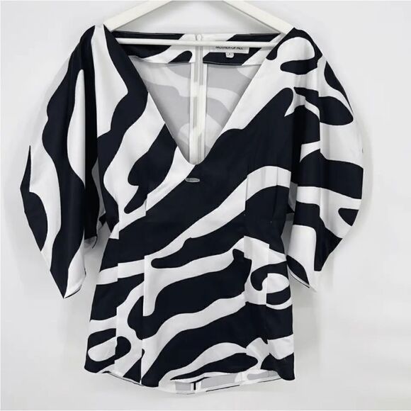 Mother Of All Revolve Dress V neck balloon sleeve Small - Picture 4 of 10